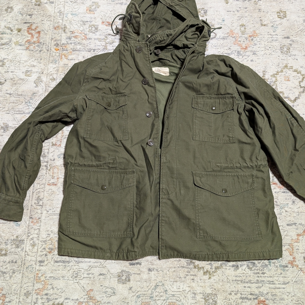 Olive Green Hooded Jacket